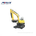 2ton mini excavator with canopy and 380mm bucket